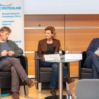 Podiumsdiskussion PHYSIO-DEUTSCHLAND und Physio Austria, im Gespräch: Stefan Moritz, Geschäftsführer Physio Austria und Markus Norys, Vorstand Landesverband Bayern von PHYSIO DEUTSCHLAND